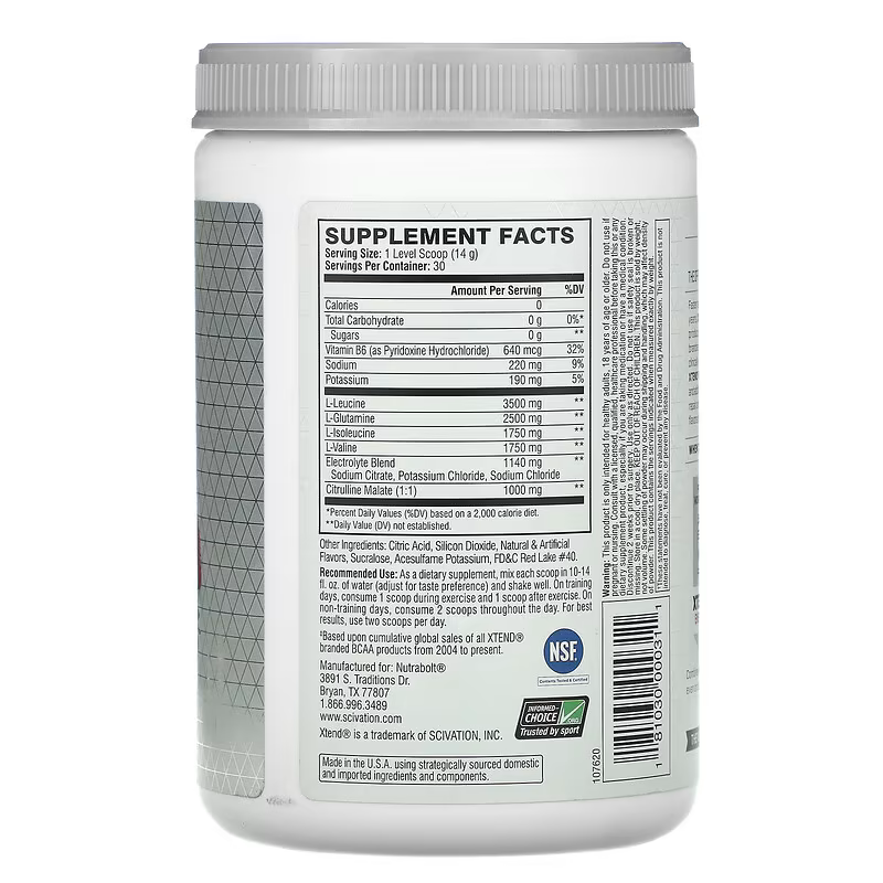 Xtend BCAA Lemon-Lime